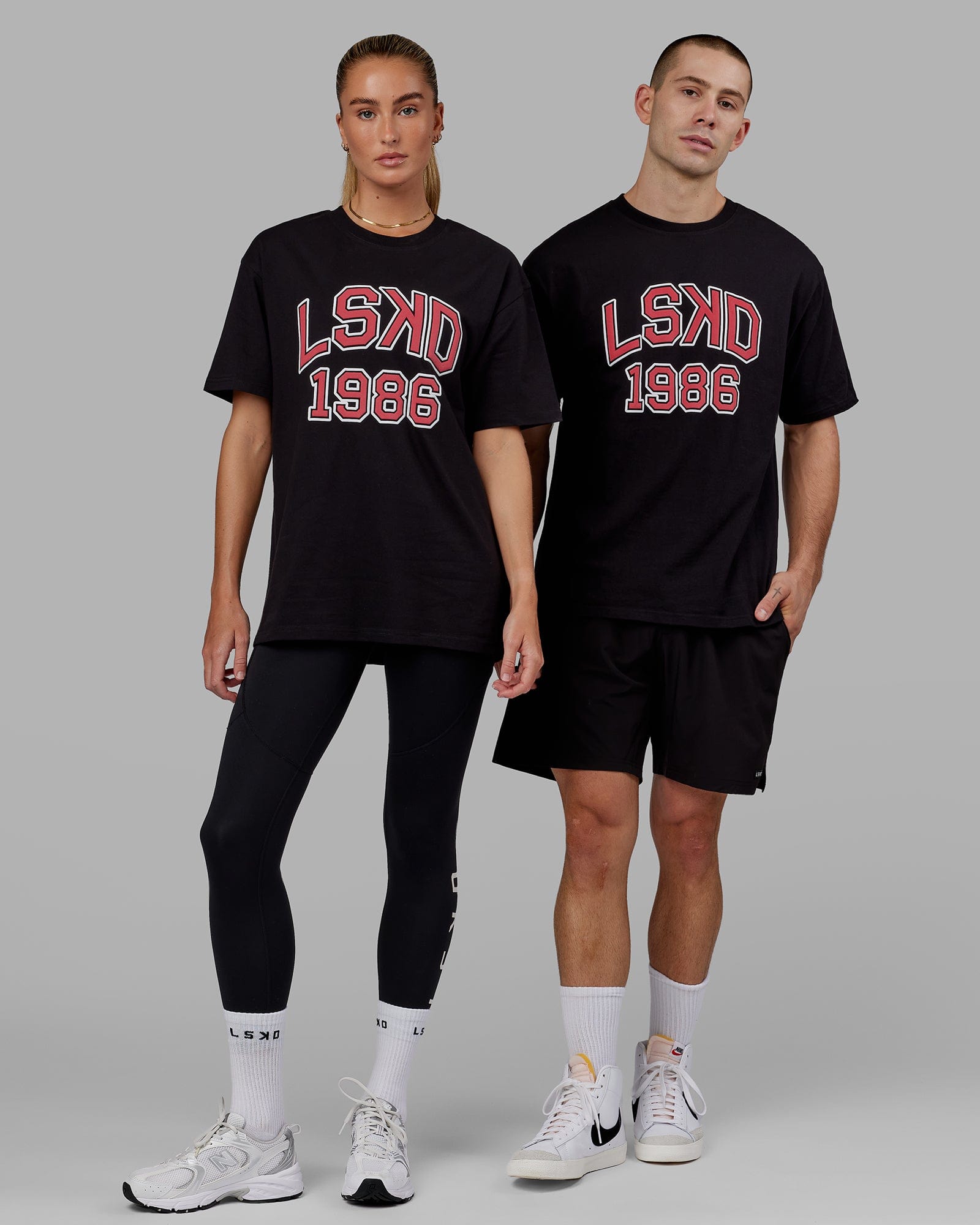 Unisex Standard Heavyweight Tee Oversize - Black-White – LSKD