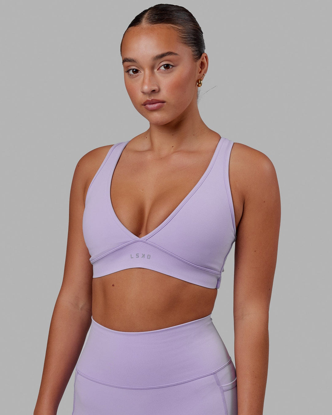 Rep Sports Bra Small Logo - Boysenberry – LSKD US