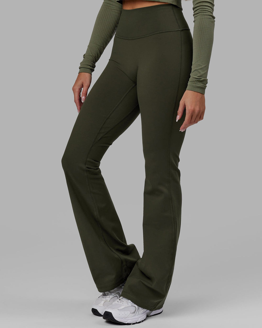 Ultra Soft Seamless LS Top - Olive Fade