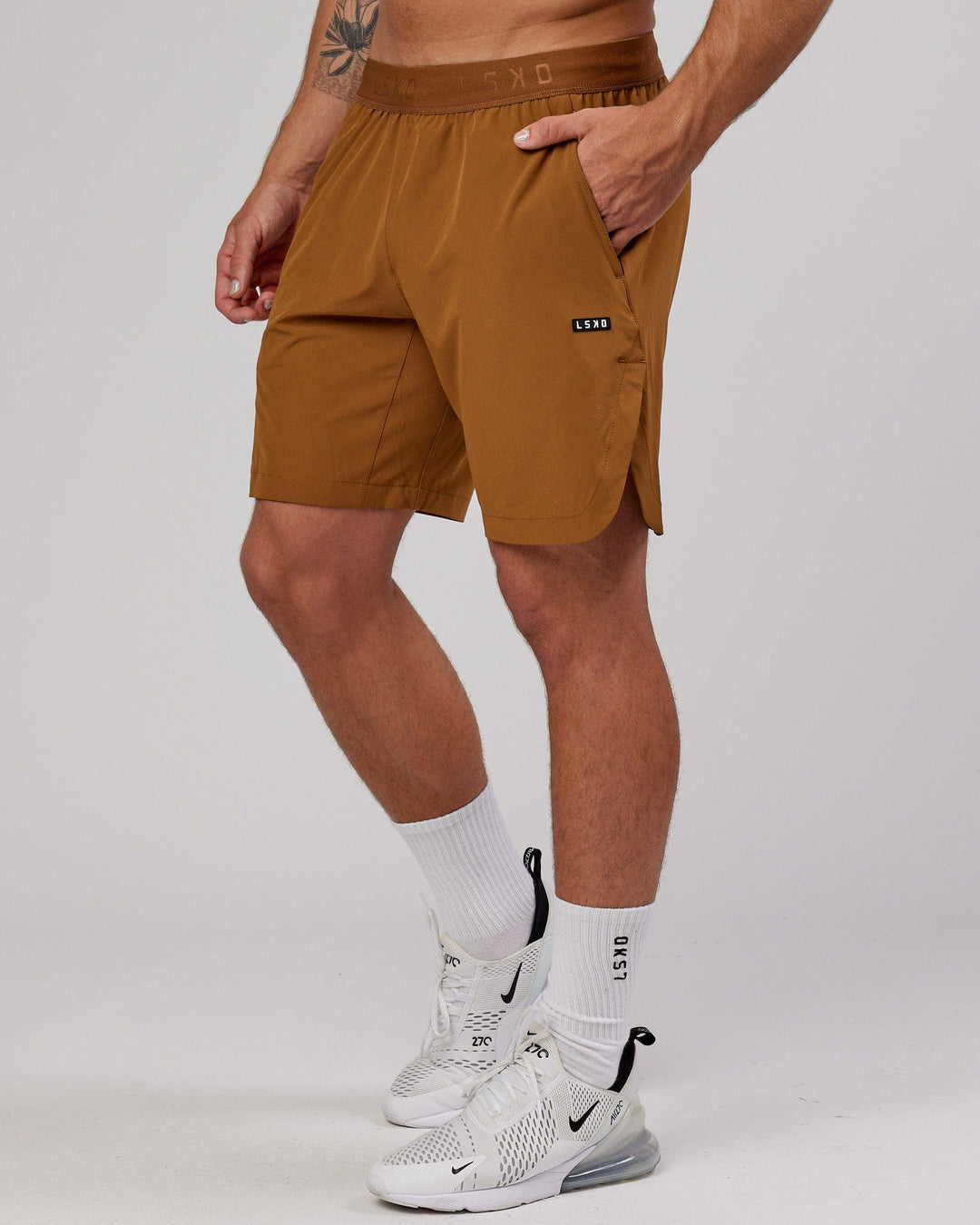 JUST DON, Camel Men's Shorts & Bermuda