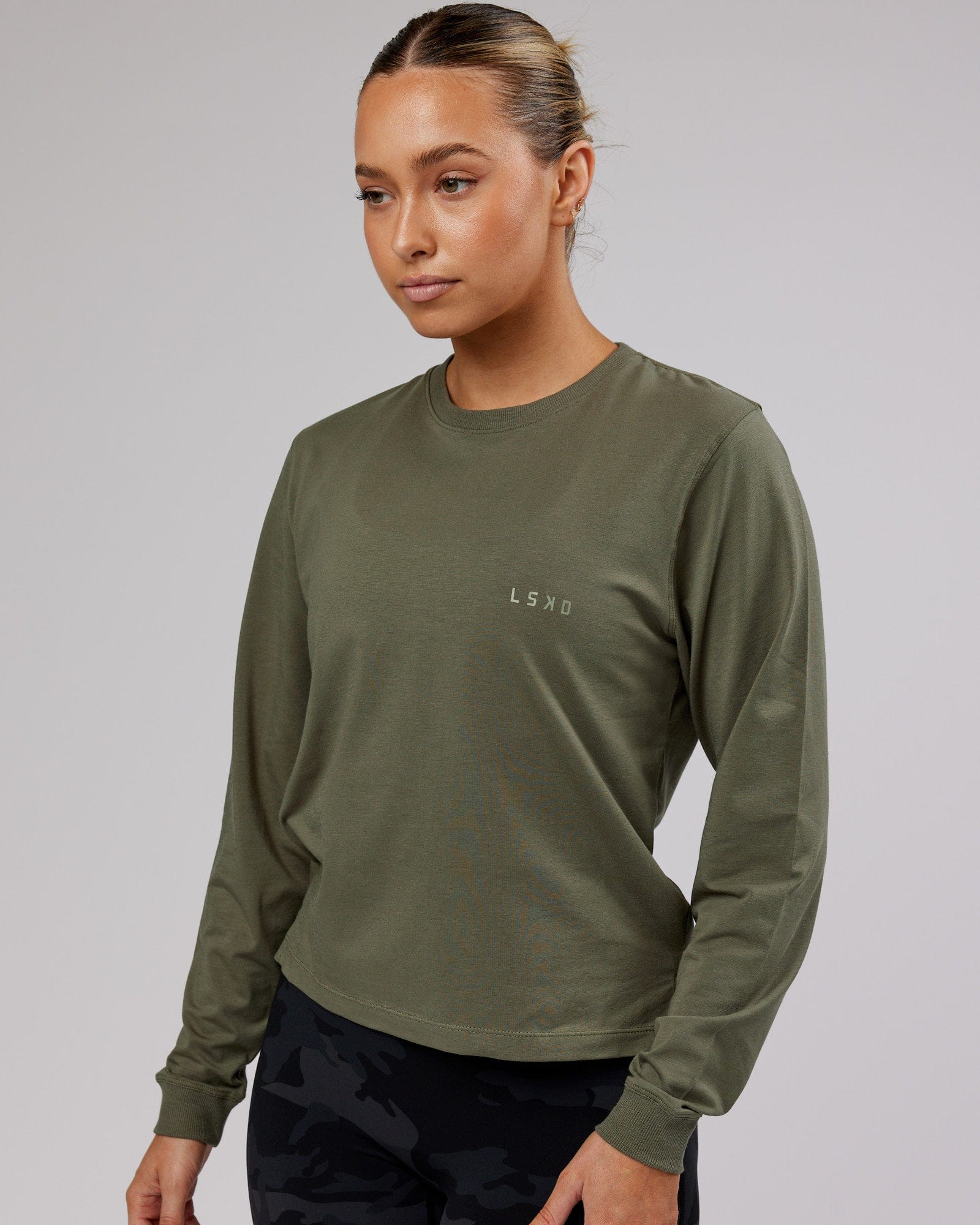 Mens Deluxe PimaFLX Tee - Olive Fade | LSKD