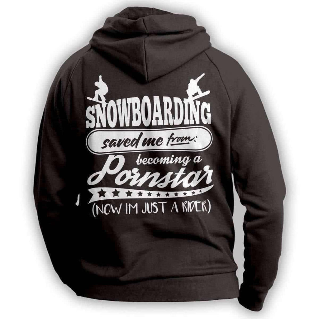 1024px x 1024px - Snowboarding Saved Me From Becoming A Porn Star'' Snowboarding Hoodie