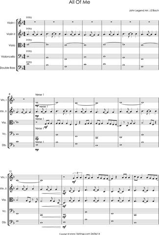 john legend all of me violin sheet music