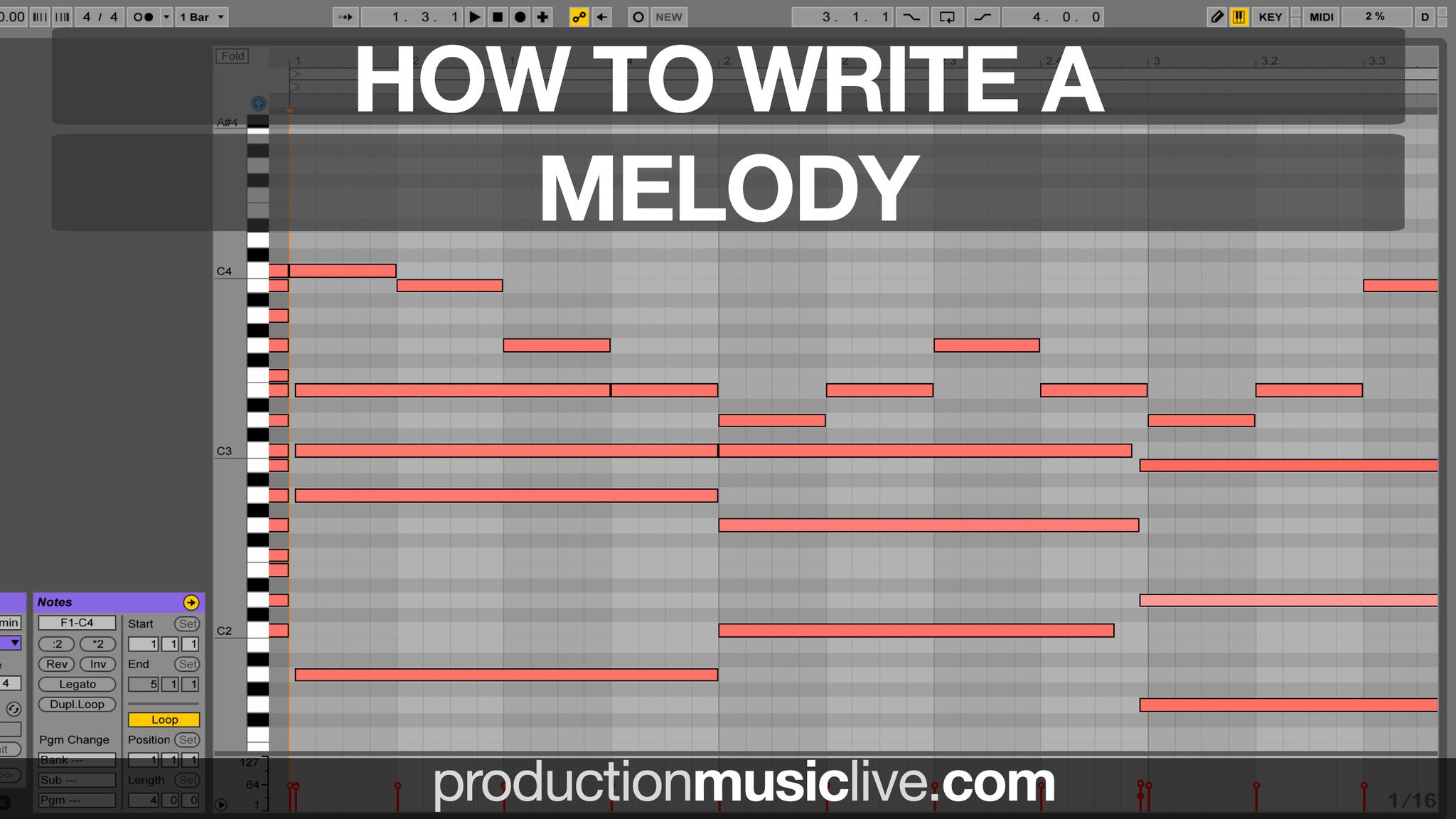 Writing Chord Progressions Melodies From Scratch  