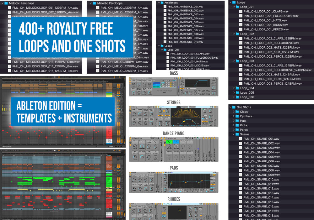 400+ Royalty Free Loops and One Shots + Albeton Edition