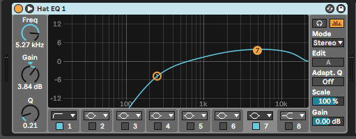 Double-click or click-and-drag your equalizer into your channel