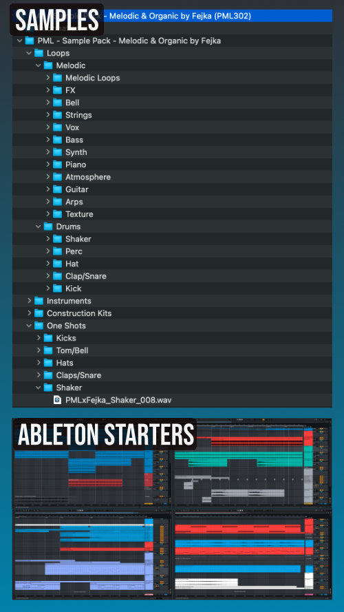 Samples and Ableton Instruments in this pack.