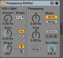 Frequency Shifter Audio Effect