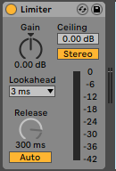 Limiter Audio Effect