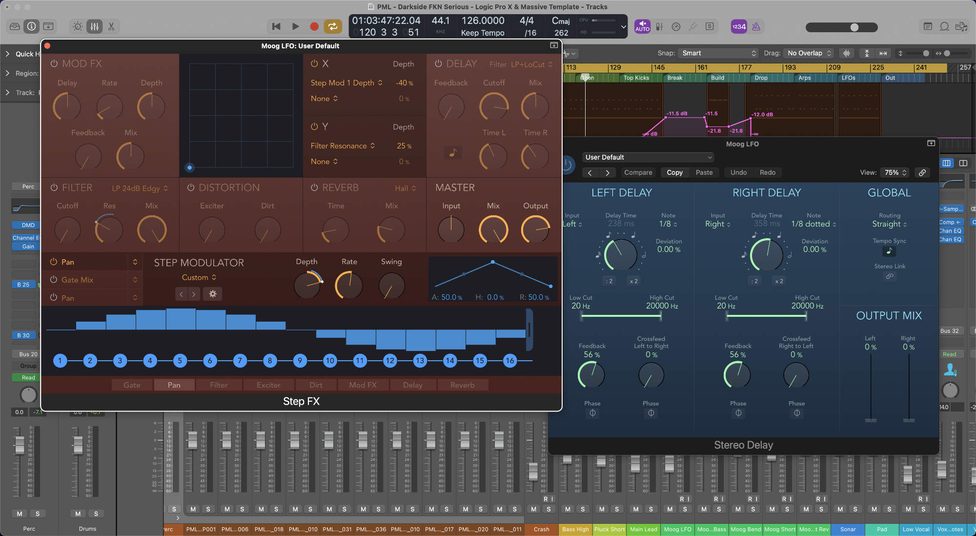 Purple Diver Template showing Compression adn Serum