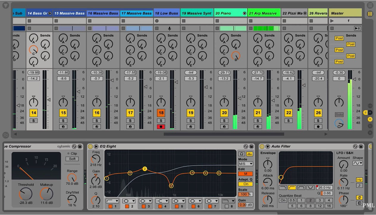 Ableton Mixing Channel Strip