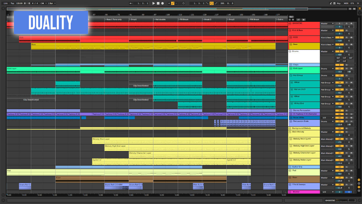 Duality Ableton template