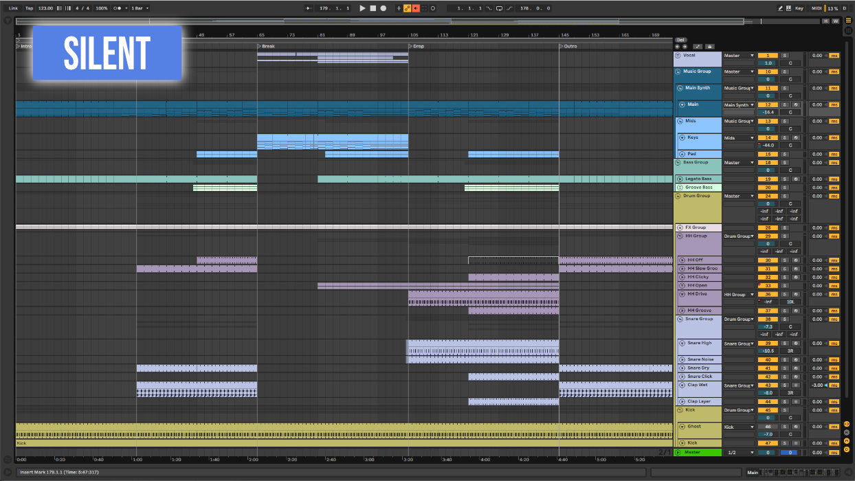 Silent Ableton Template