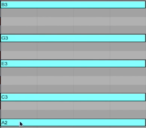 7th 9th extensions chord clip view ableton