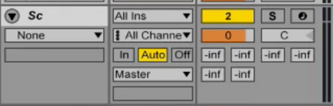 Mute sidechain track on ableton