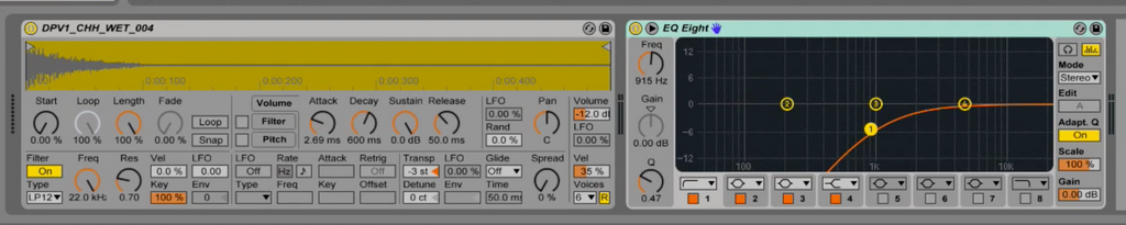 hihat sample with eq