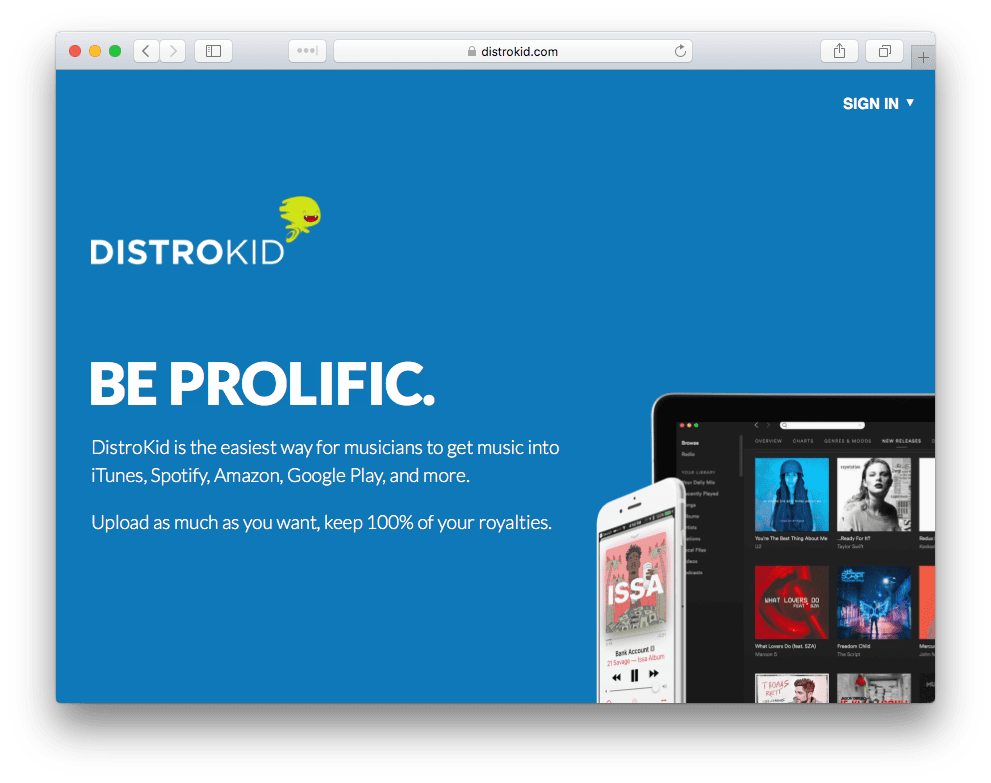 distrokid - Get your music on spotify