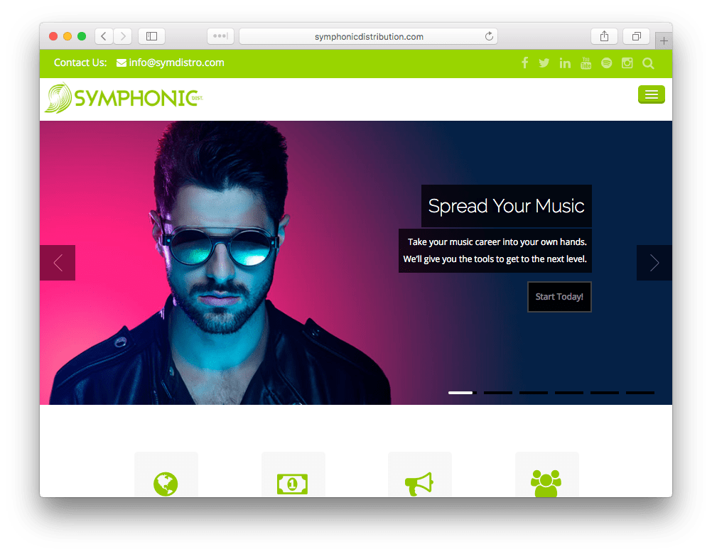 symphonic music distribution for spotify