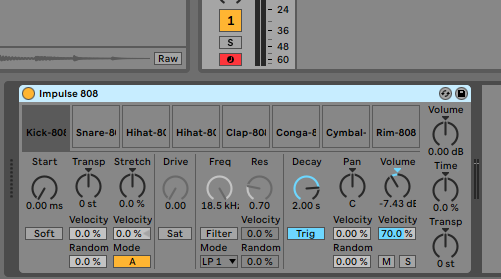 How to make 808 beat in Ableton