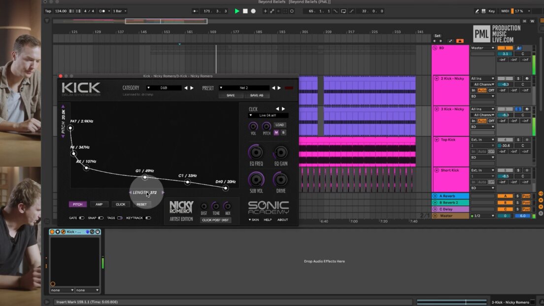 Ben explains his method for creating kick drums from scratch that always fit with the track.