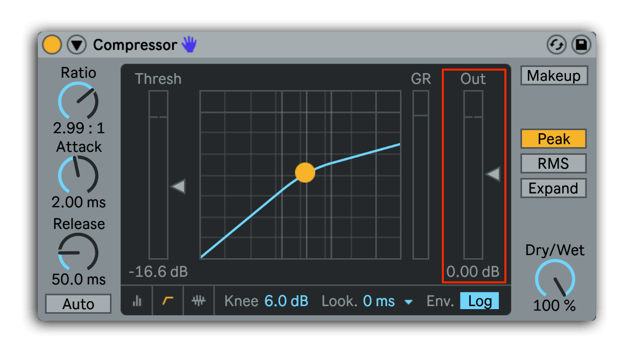 setting levels mixing into mixbus compressor