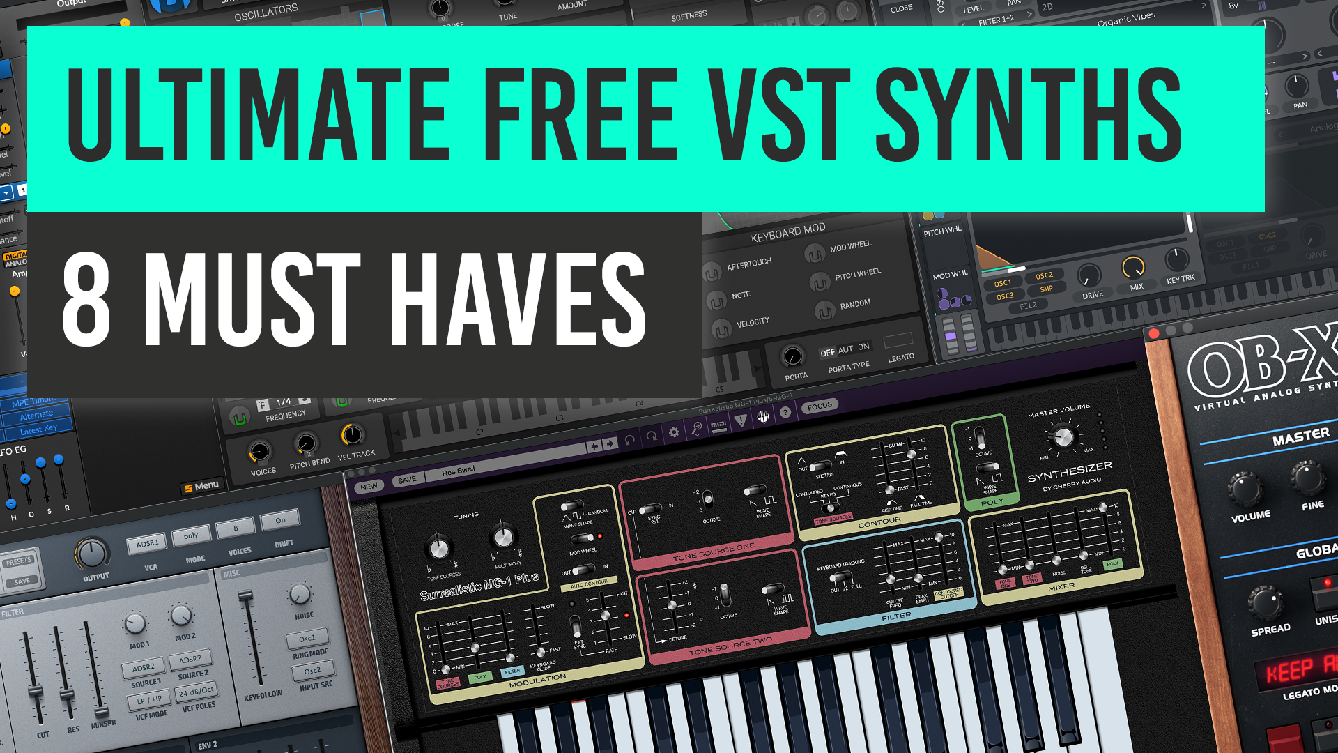 Top 8 Free VST Synthesizers: Analog, Digital, Modular