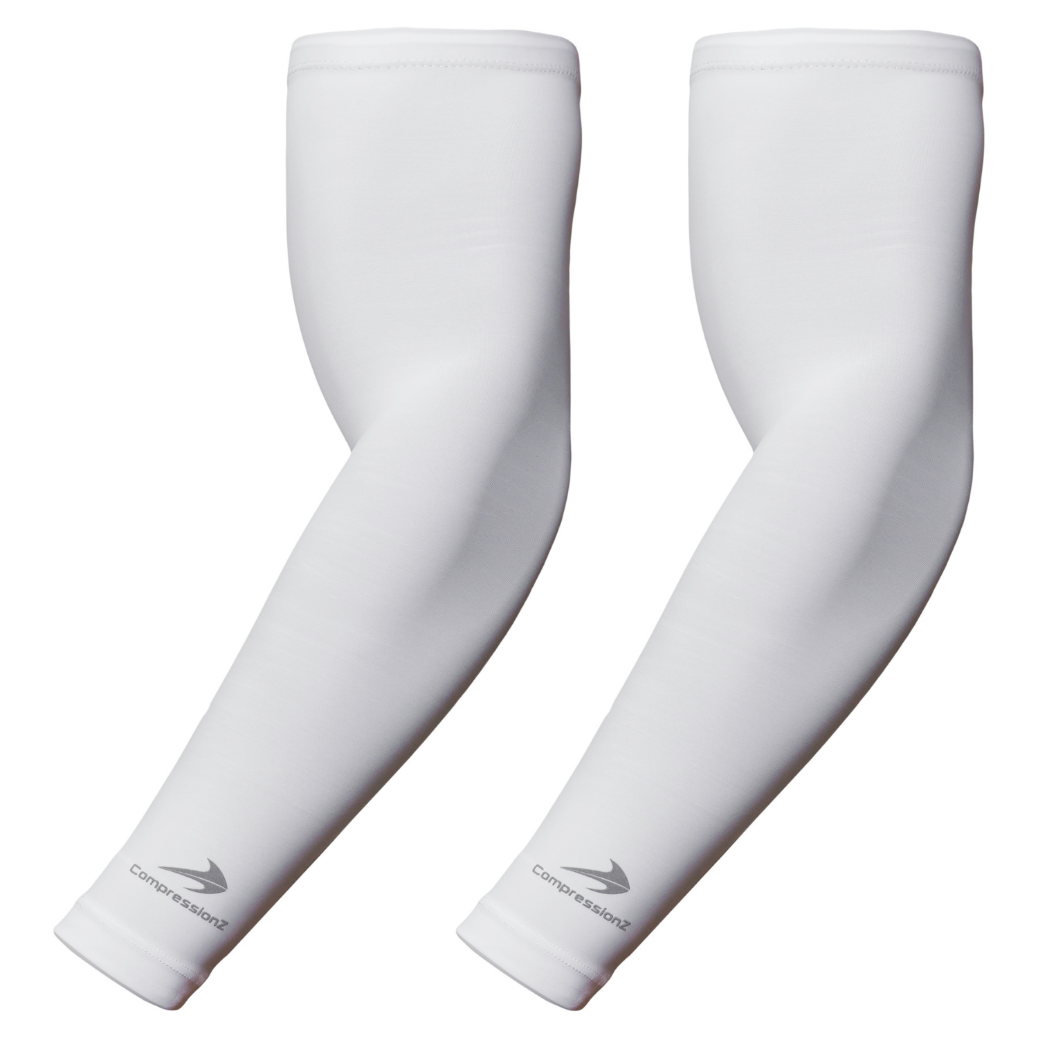 Arm Sleeves (2 Sleeves) - White, CompressionZ