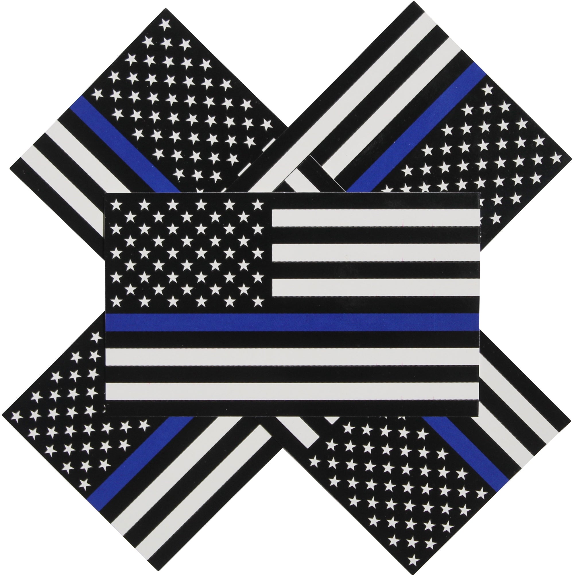 Thin Blue Line Flag Decal Proudly Support Law Enforcement Finelineflag