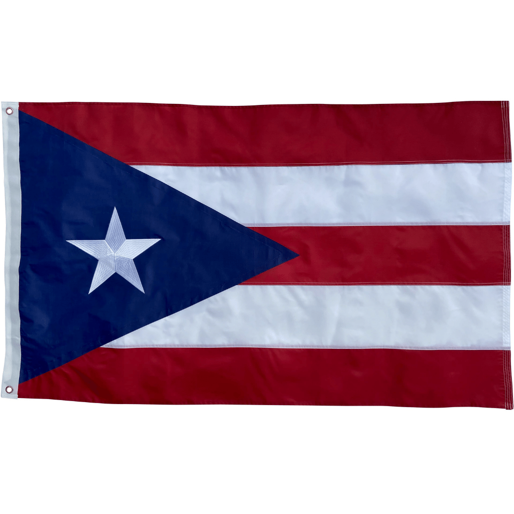 Puerto Rico Flag 3x5 Foot Nylon Banner Finelineflag
