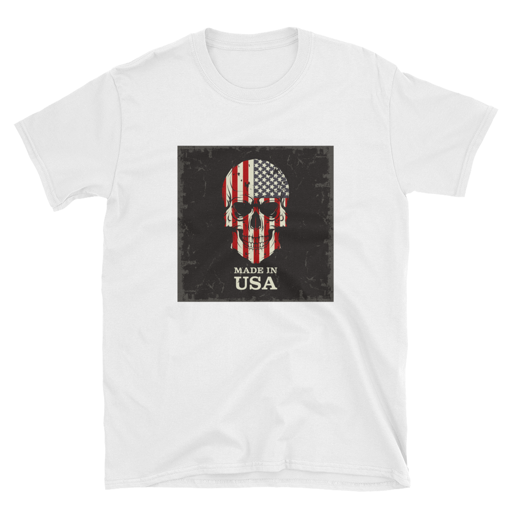 Made in USA Skull T-Shirt - finelineflag