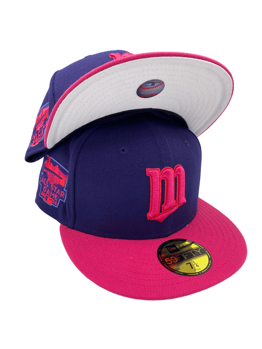 Minneapolis Millers New Era White Land of Lakes Custom Side Patch 59FIFTY Fitted Hat, 7 1/8 / White