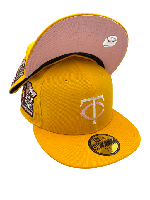 Minnesota Twins New Era Custom MP5 Cream Side Patch 59FIFTY Fitted Hat, 7 7/8 / Cream
