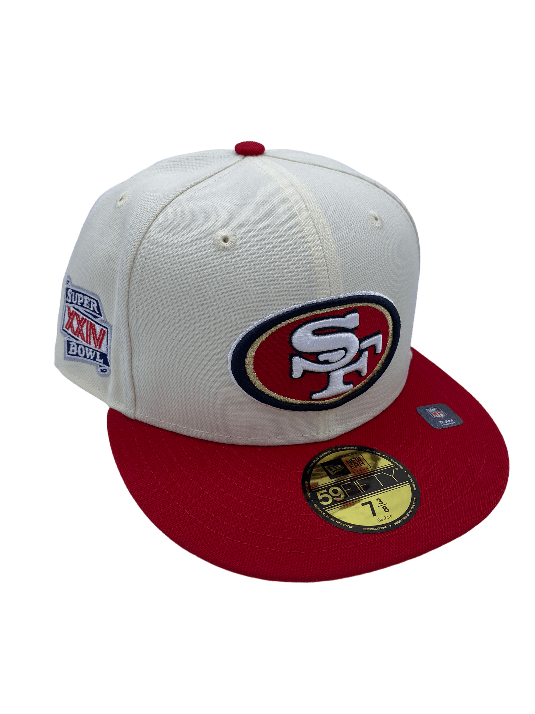 San Francisco 49ers New Era Off White Retro Side Patch 59FIFTY Fitted ...