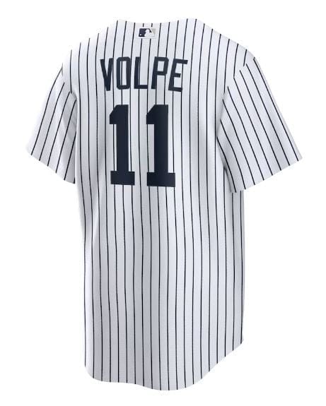 Anthony Volpe New York Yankees Nike White Pinstripe Replica Player Jer ...