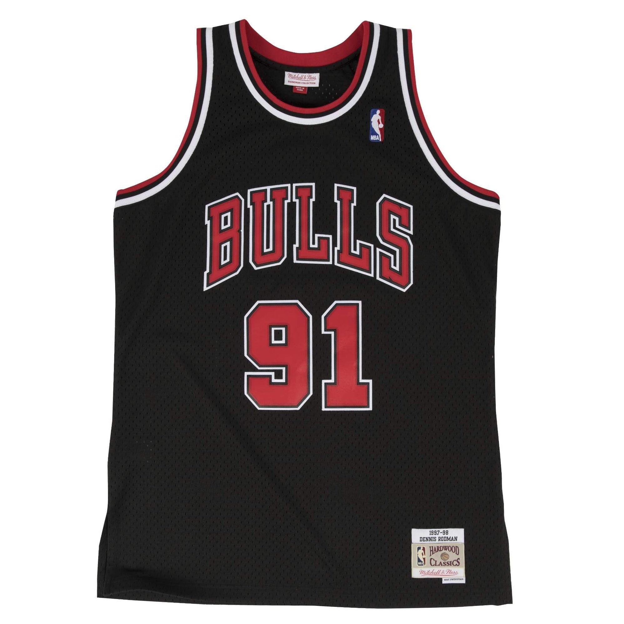 Dennis Rodman Jersey | Chicago Bulls Mitchell & Ness NBA Black ...