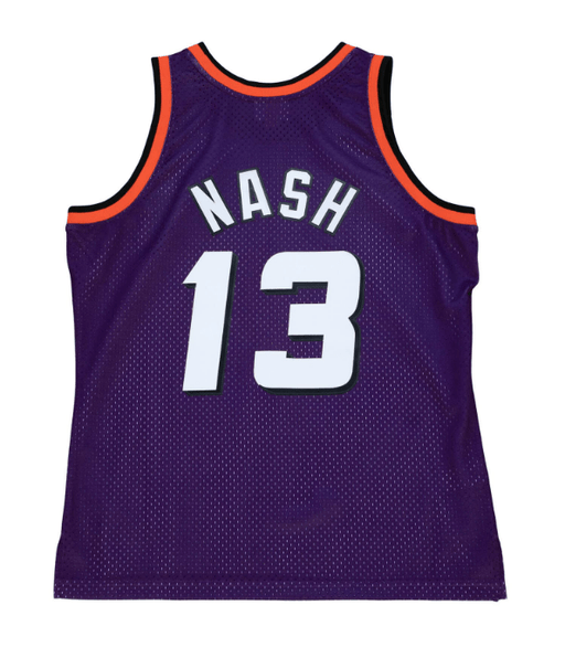 Men's NBA Phoenix Suns Steve Nash 13 Purple Gold Basketball