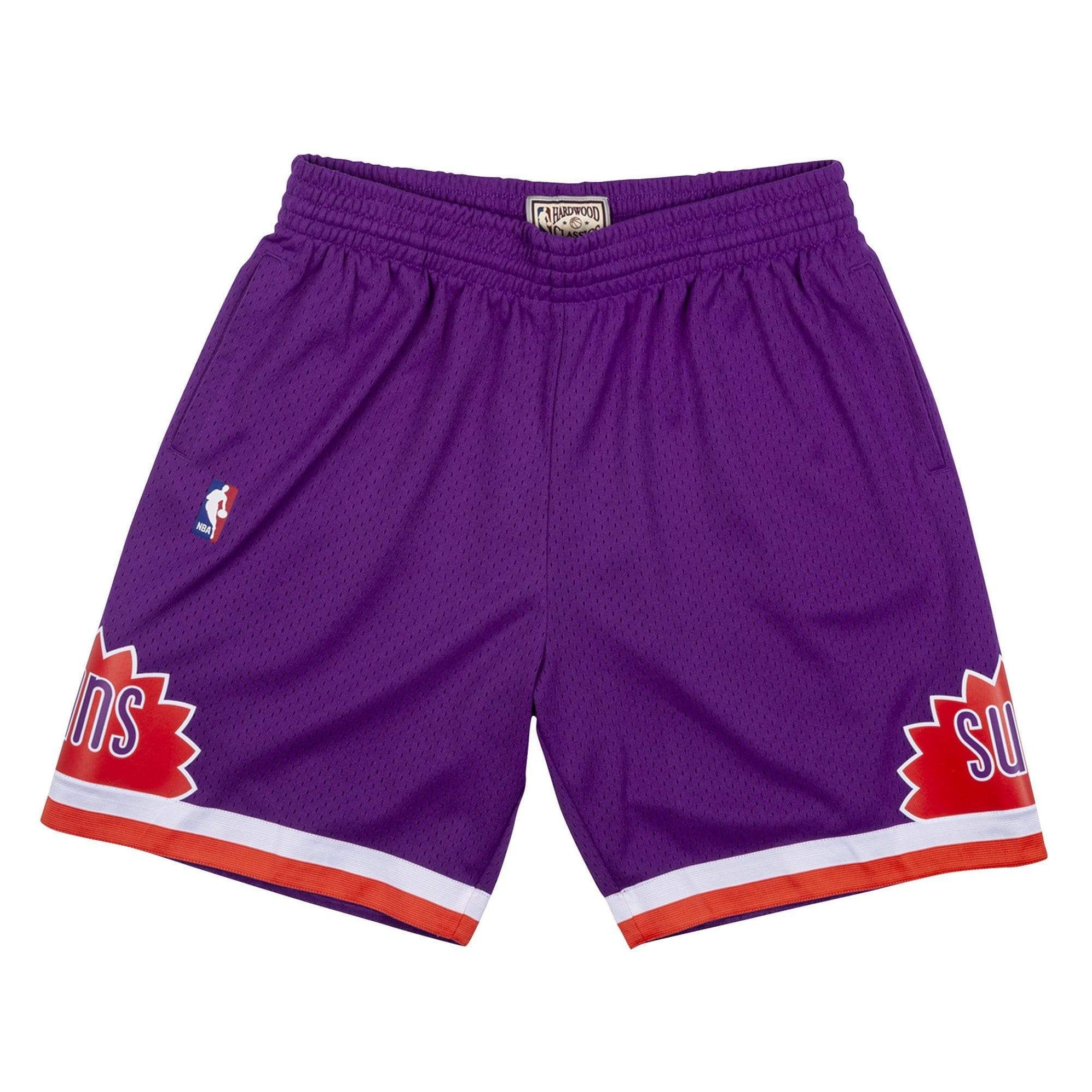 Phoenix Suns Shorts | Mitchell & Ness NBA 1991 Purple Throwback ...