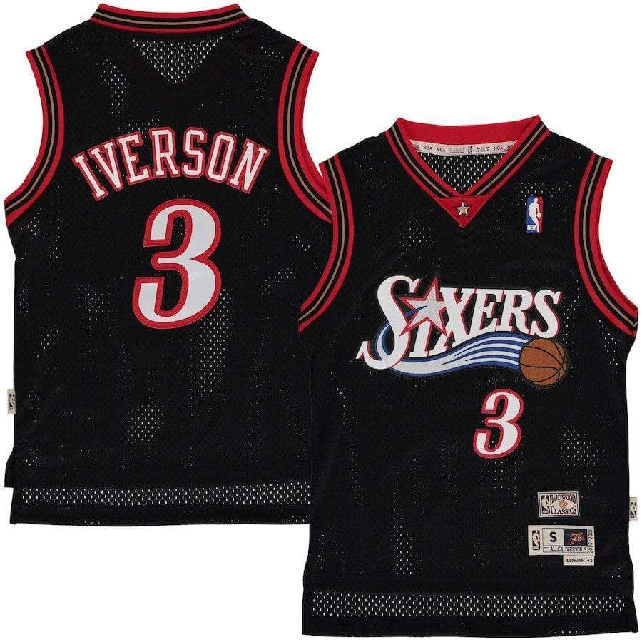 Sixers Retro 76ers Allen Iverson Mitchell & Ness White 2001 NBA Authentic  Jersey