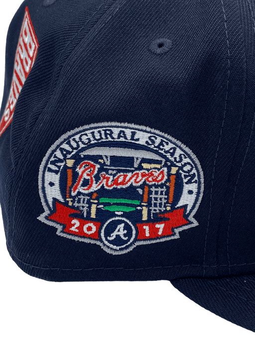 Men's Atlanta Braves New Era Navy 9/11 Memorial Side Patch 59FIFTY