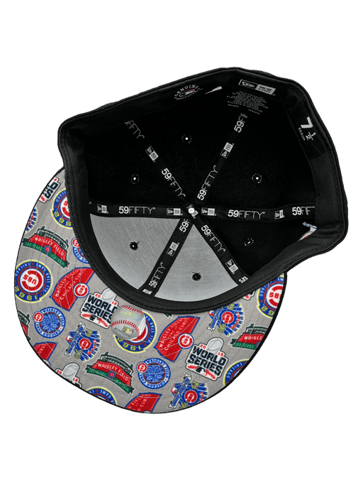 Chicago Cubs New Era Plaid Top Custom Side Patch 59FIFTY Fitted Hat, 7 1/2 / Plaid