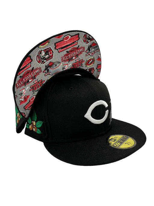 Cincinnati Reds New Era 5950 Basic Fitted Hat - Sk