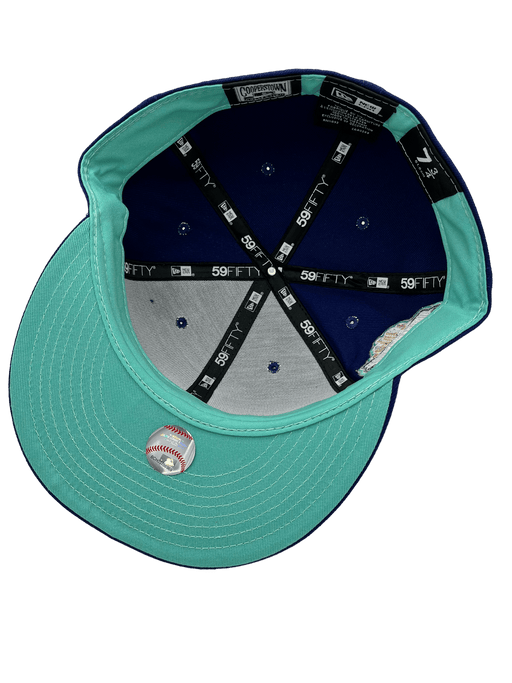 New Era Men New York Yankees Dad Hat Custom (Blue Teal)