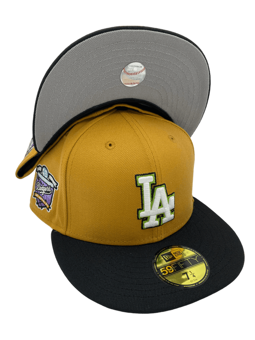 Los Angeles Dodgers New Era Off White Retro Side Patch 59FIFTY Fitted