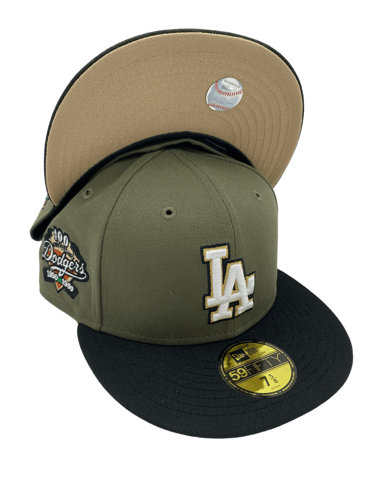 Los Dodgers New Era Green HP Custom Side Patch 59FIFTY Fitted
