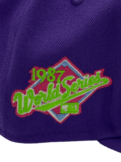 Washington Nationals New Era Neon Green UW Custom Side Patch 59FIFTY F