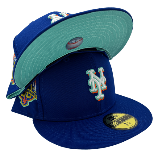 New York Mets New Era Custom Corduroy Brim Cream 59FIFTY Fitted Hat, 7 3/8 / Cream