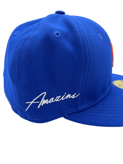 Atlanta Braves New Era Custom 59Fifty Blue Logo Sweatband Fitted