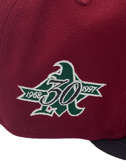 Atlanta Braves New Era Red Custom Bordeaux Side Patch 59FIFTY Fitted H