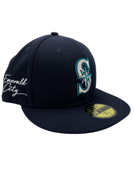 Black Florida Marlins City Patch Gray Bottom New Era 59FIFTY Fitted 7 3/4