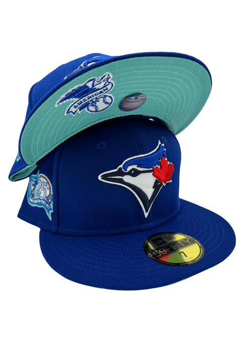 New Era 59Fifty Toronto Blue Jays Patch Pride Fitted Hat Royal Blue -  Billion Creation